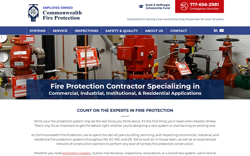 Example of Commonwealth Fire Protection Company