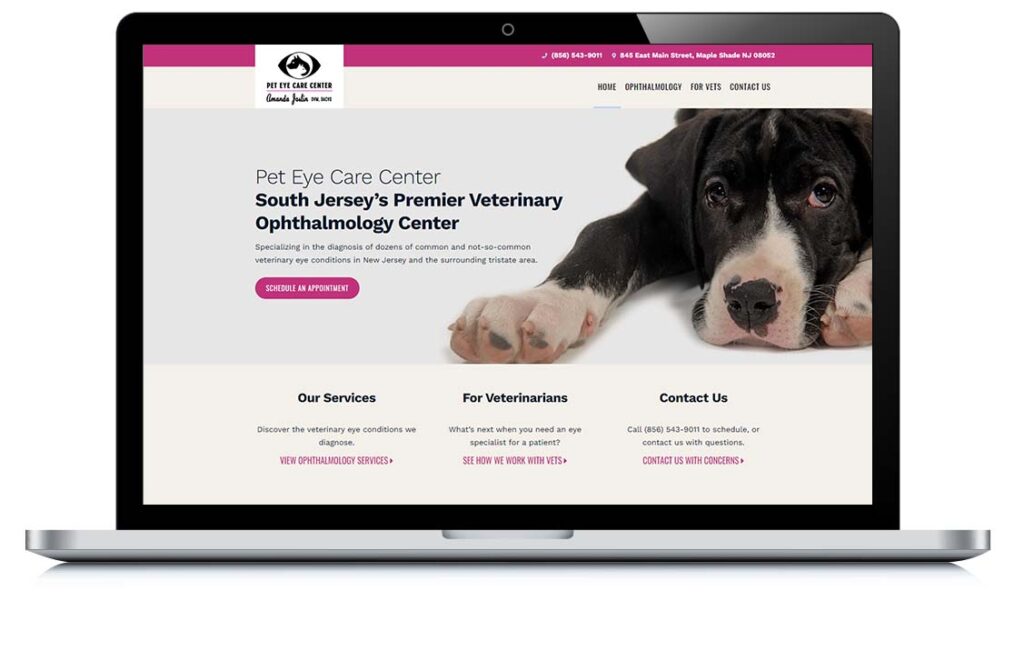 Pet Eye Care Center  Design Services EZMarketing